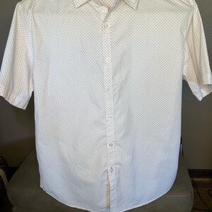 Beverly Hills Polo Club White Casual Button Down Shirt